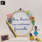 Cercle personnalisé "Merci maitresse"